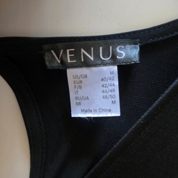 Venus Womens Black Lace Up Long Sleeve Romper Jumpsuit Size Large - Picture 5 of 7